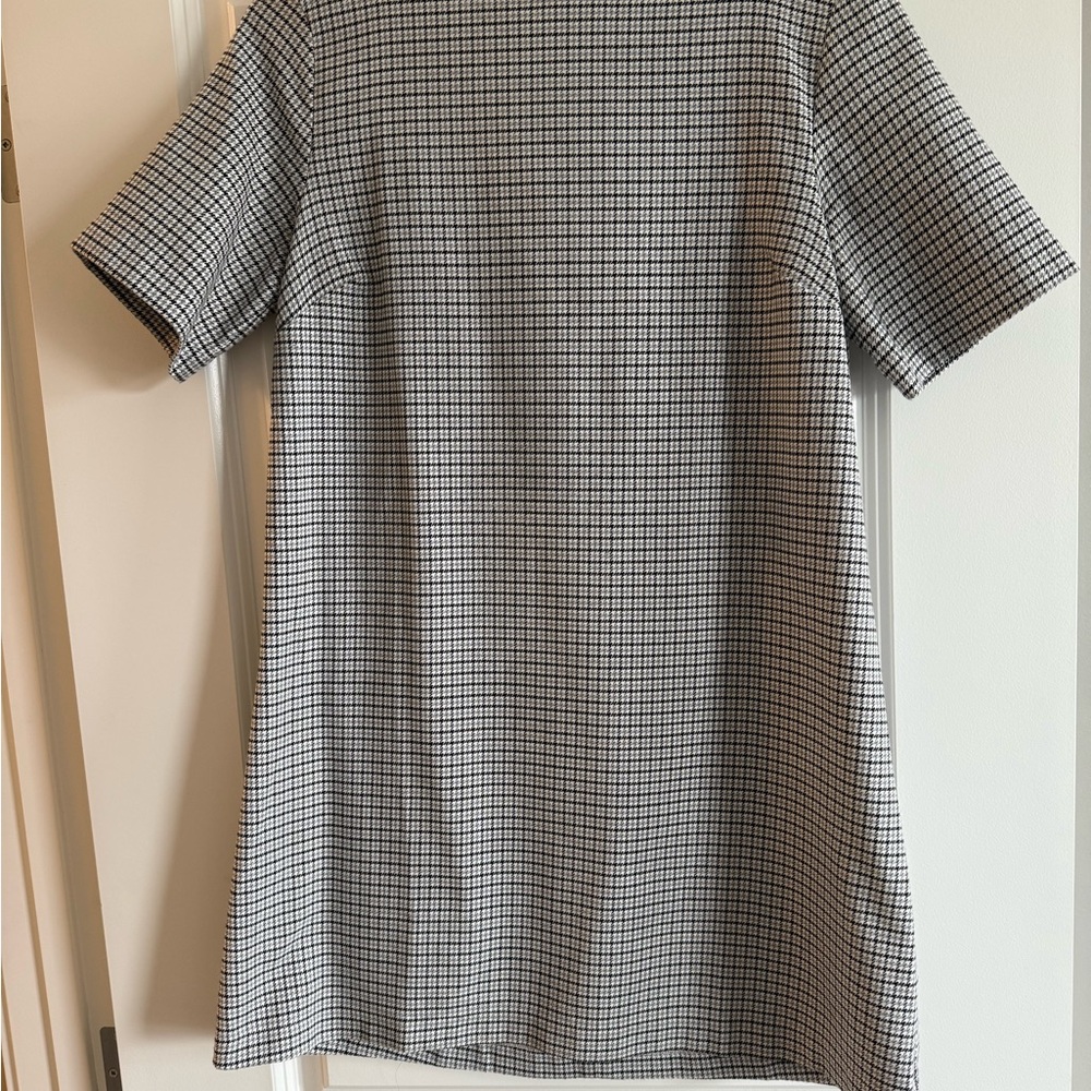 Avenue Monochrome Checkered Dress